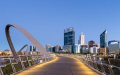 Elizabeth Quay Bridge, Perth, Western Australia
