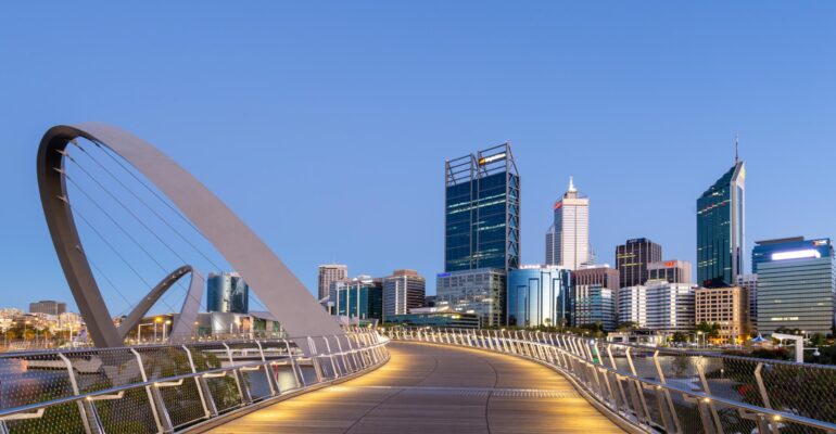 Elizabeth Quay Bridge, Perth, Western Australia
